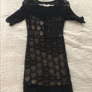 BLACK NIGHTCAP DRESS